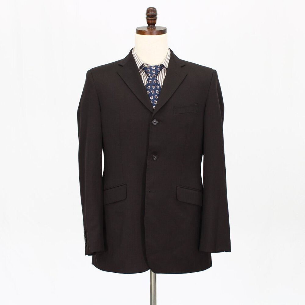 Topman 42R Brown Solid 3-Button Sport Coat Blazer Jacket G541 - Picture 1 of 11